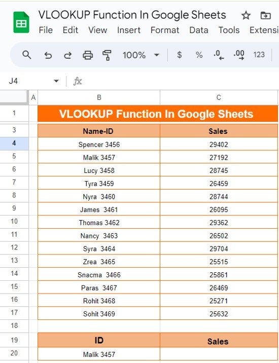 VLOOKUP Function