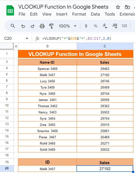 VLOOKUP Function