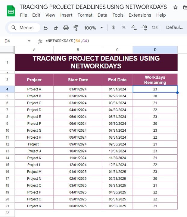 track project deadlines