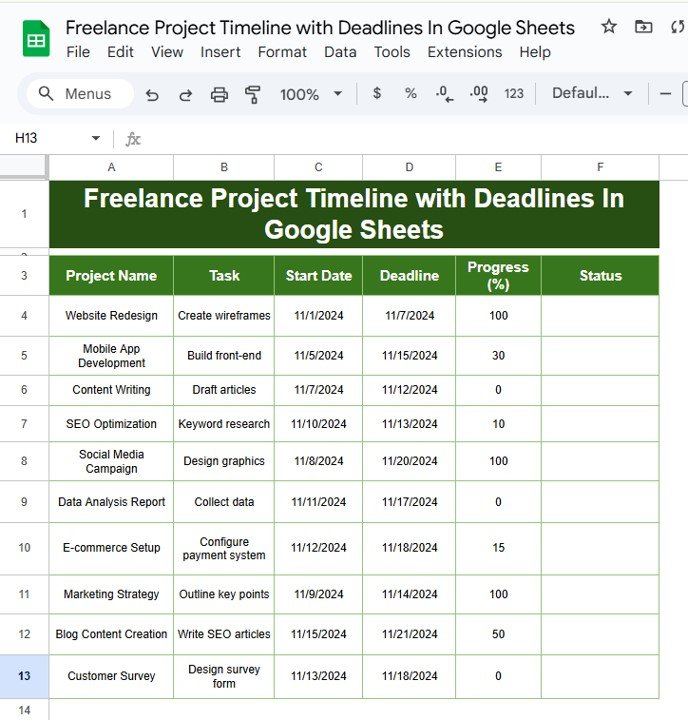 Easily Track Your Freelance Projects