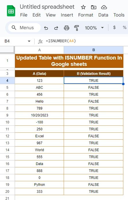 ISNUMBER function