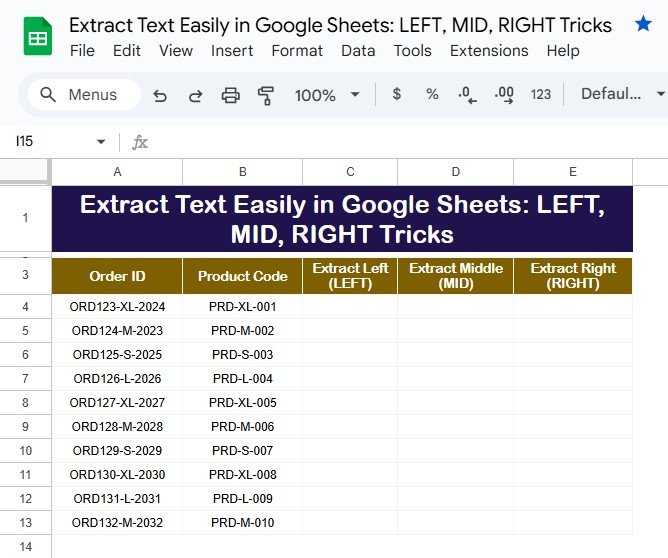 Extract Text Easily in Google Sheets