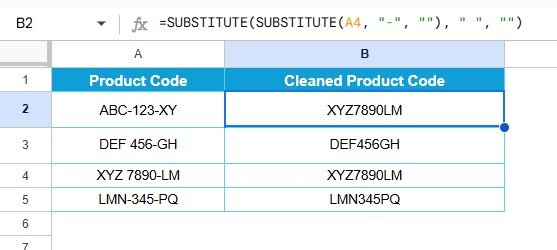 Google Sheets formulas