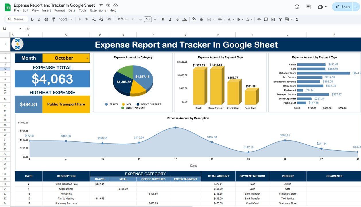 monthly expense report