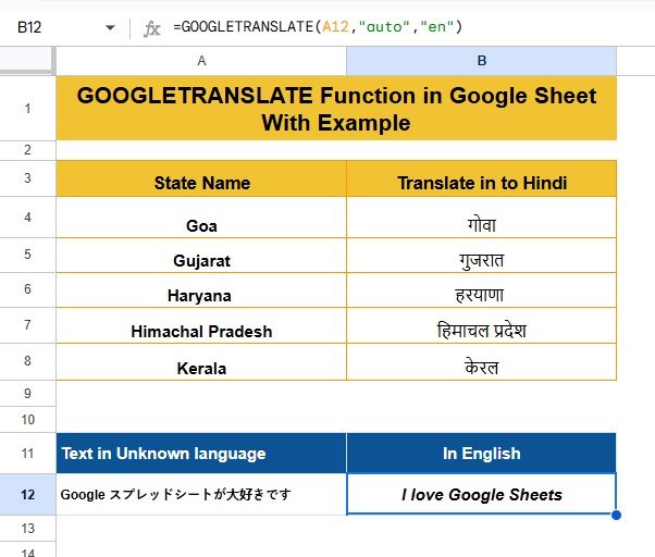 Google Sheets formulas