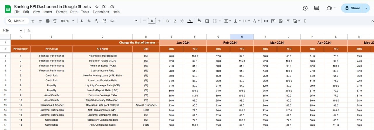 Actual Number Sheet Tab