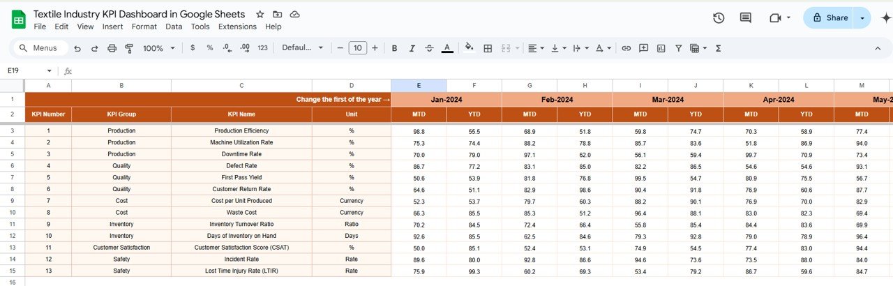 Actual Number Sheet Tab