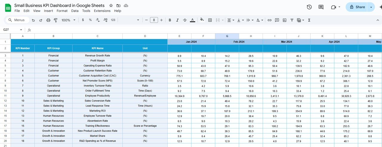 Target Sheet Tab