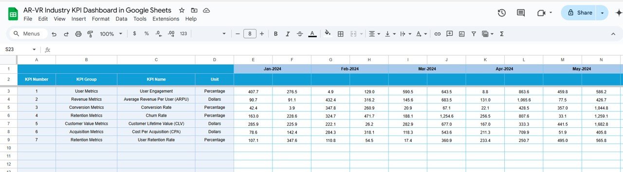 Target Sheet Tab