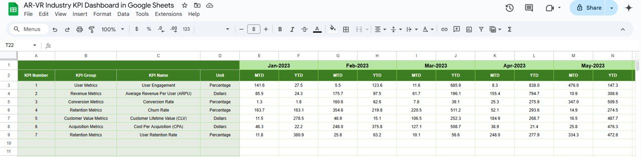 Previous Year Number Sheet Tab