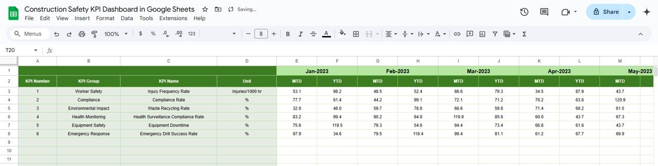 Previous Year Number Sheet Tab