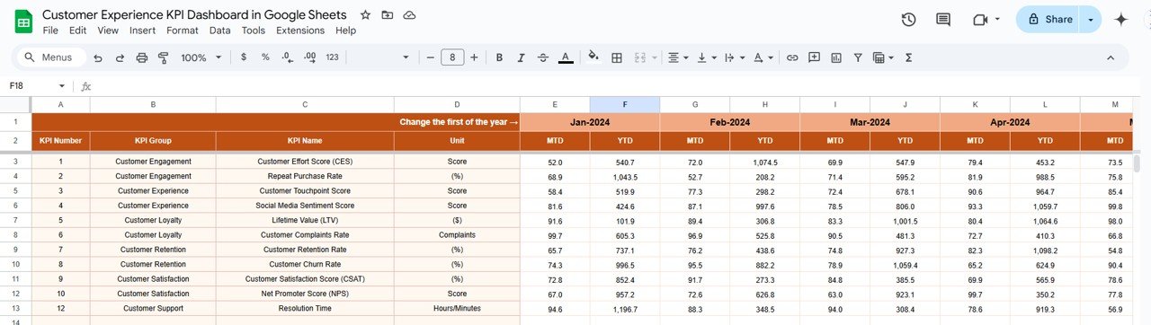 Actual Number Sheet Tab