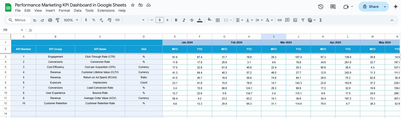 Target Sheet Tab