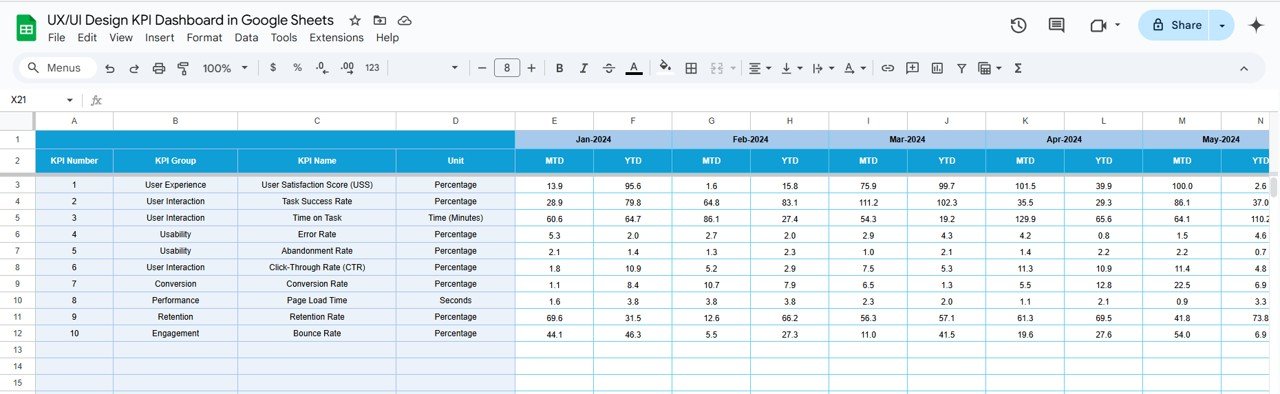 Target Sheet
