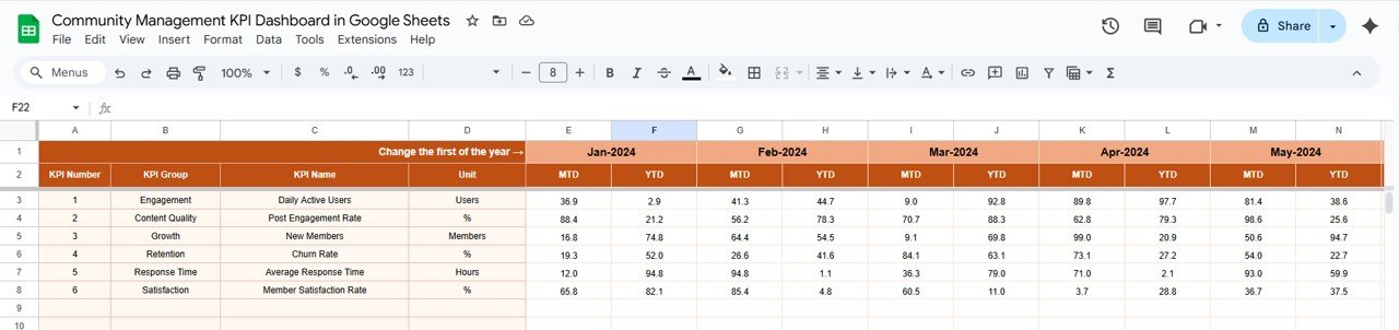 Actual Number Sheet Tab
