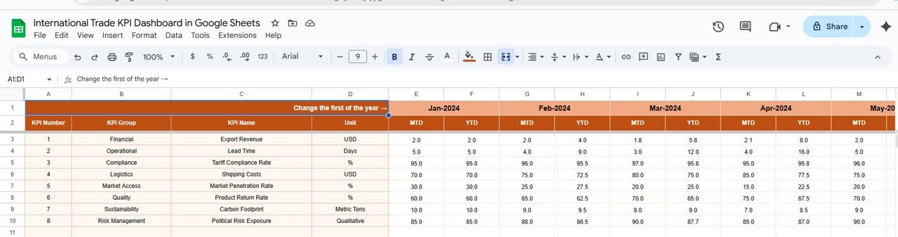 Actual Number Sheet Tab