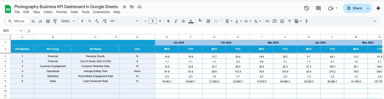 Target Sheet Tab