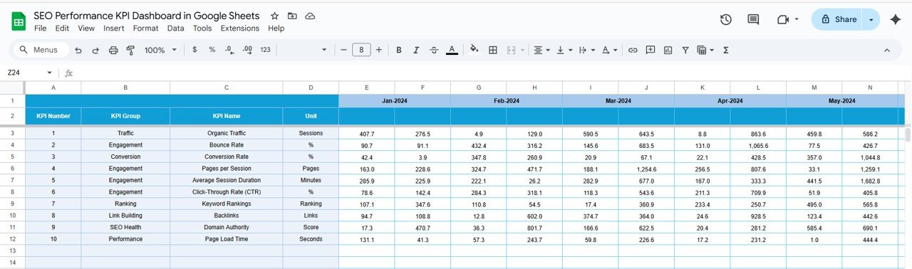 Target Sheet Tab