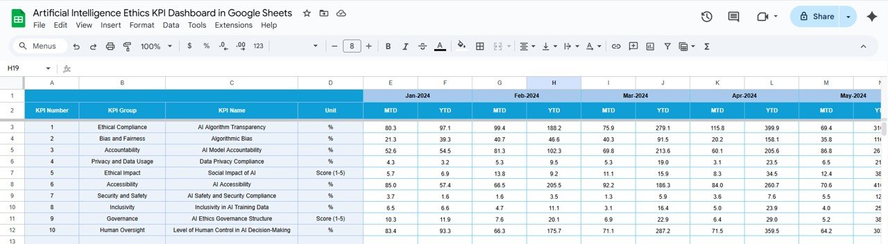 Target Sheet Tab