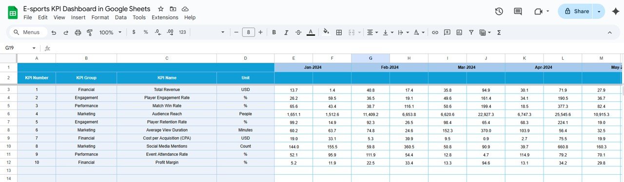 Target Sheet Tab
