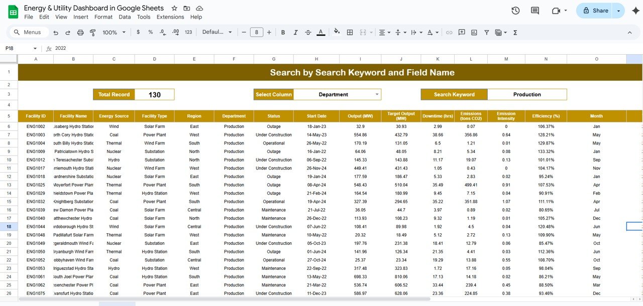 Search Sheet Tab