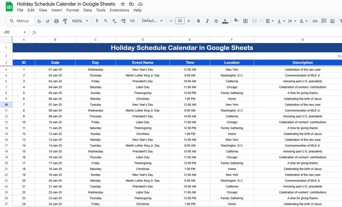 Events Sheet Tab