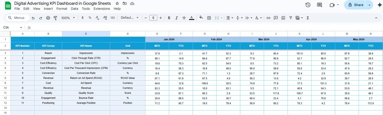 Target Sheet Tab