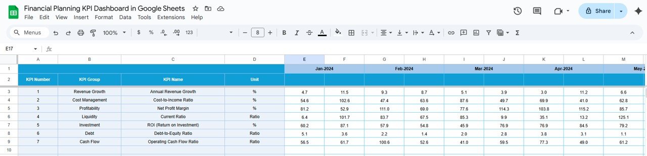 Target Sheet Tab