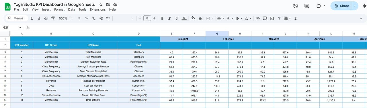Target Sheet Tab