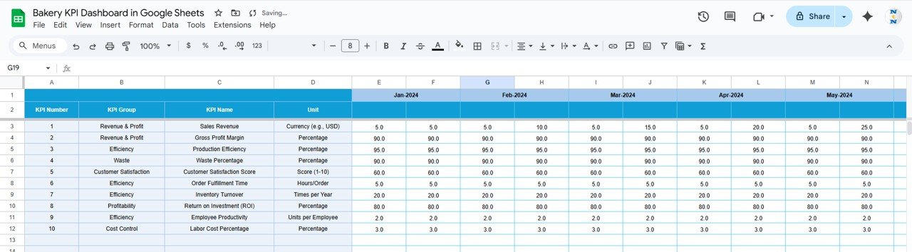 Target Sheet Tab