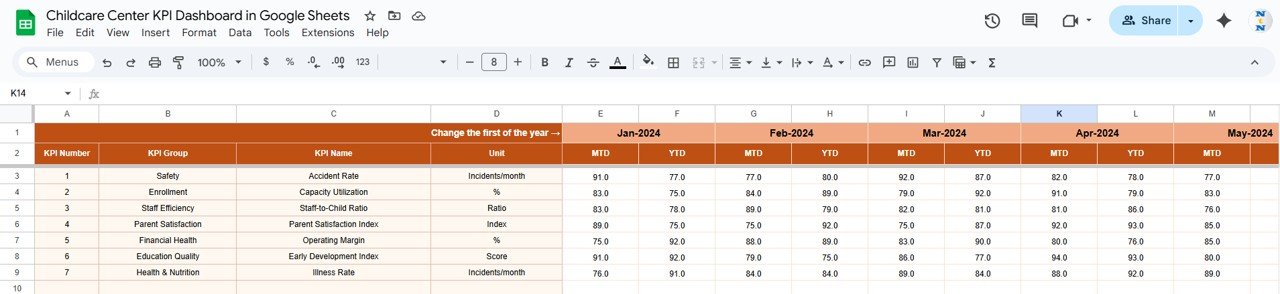 Actual Number Sheet Tab