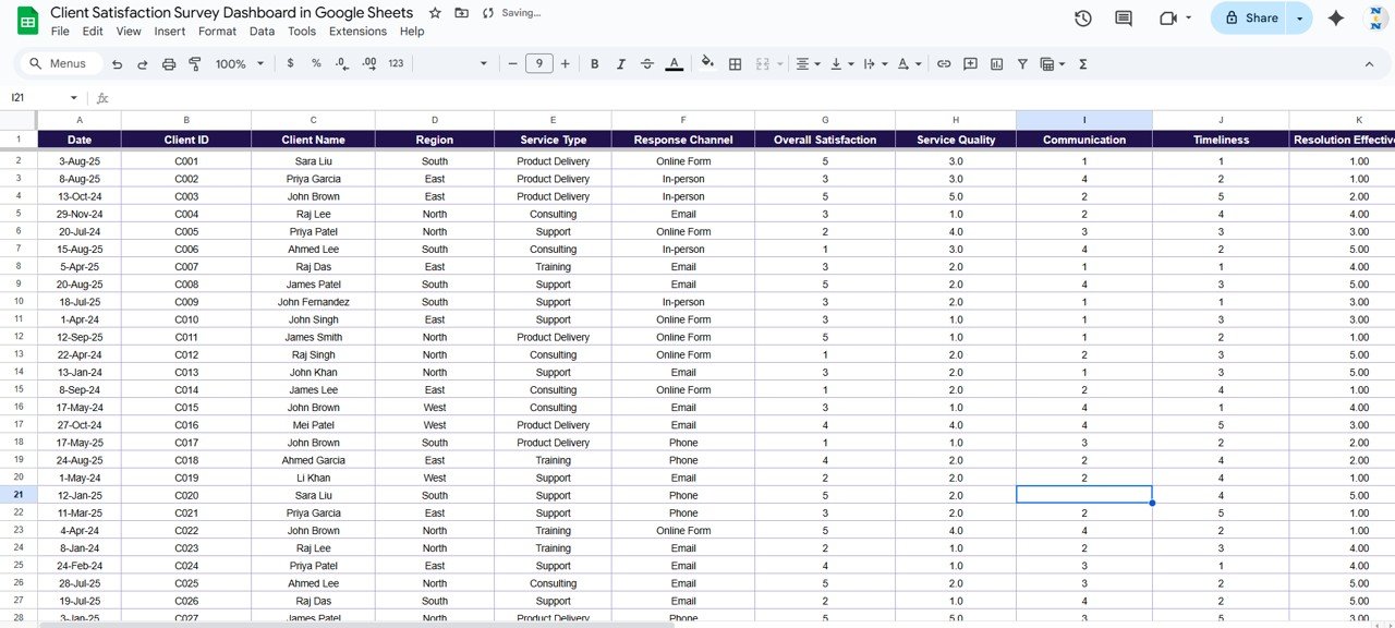 Data and Search Sheet Tabs