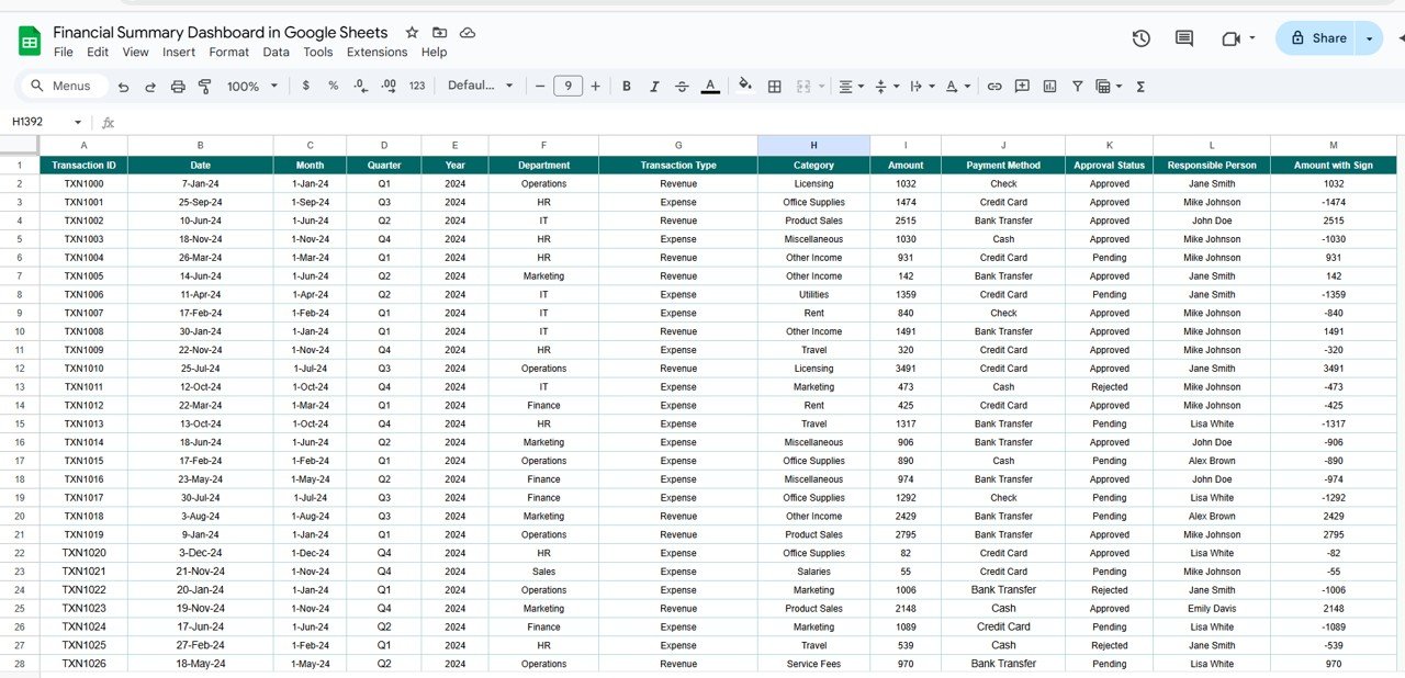 Data Sheet Tab