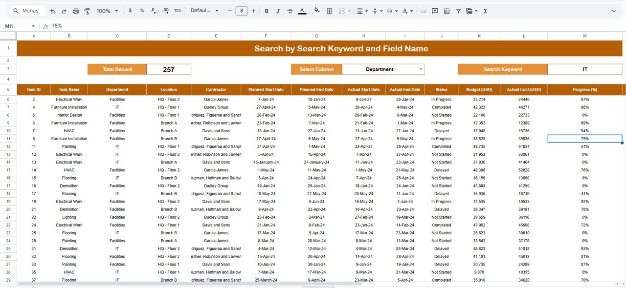 Search Function