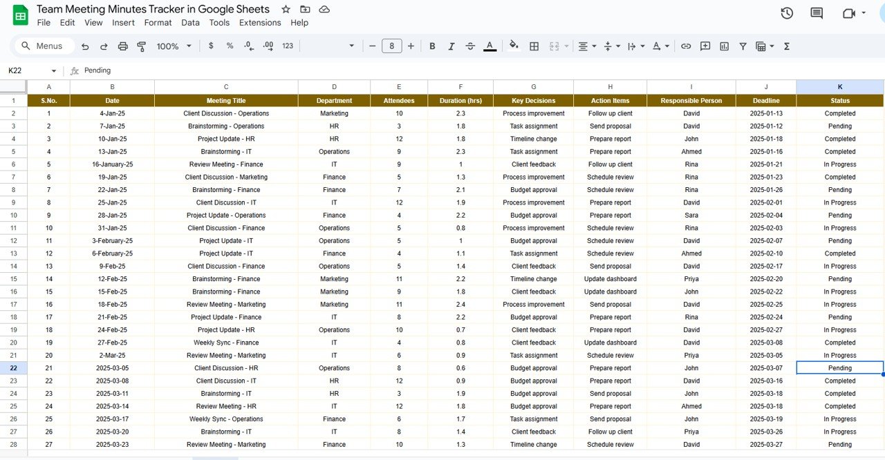 Data Tracking