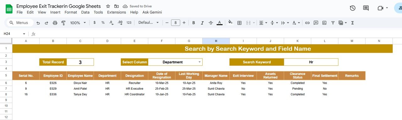 Search Functionality