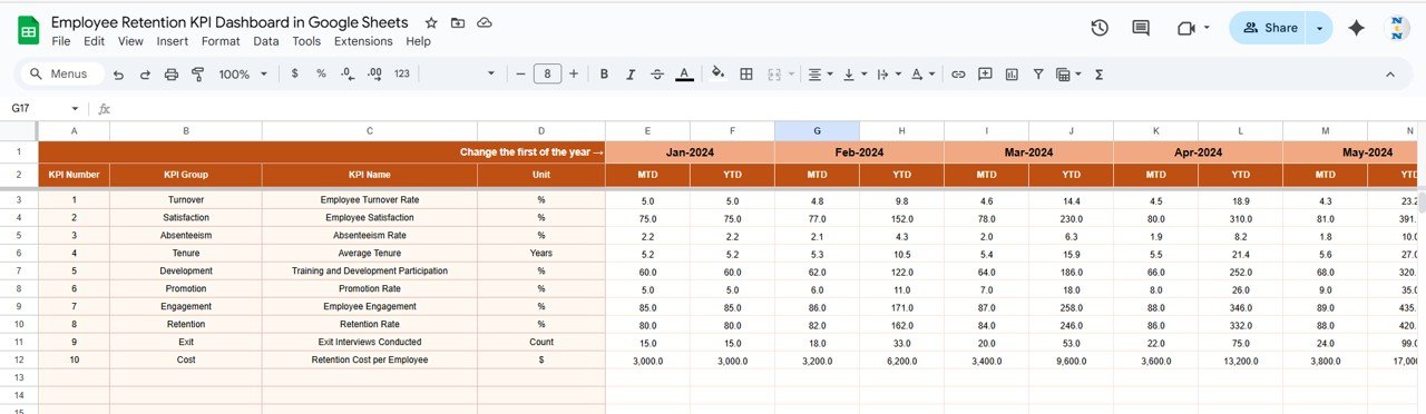 Actual Number Sheet Tab