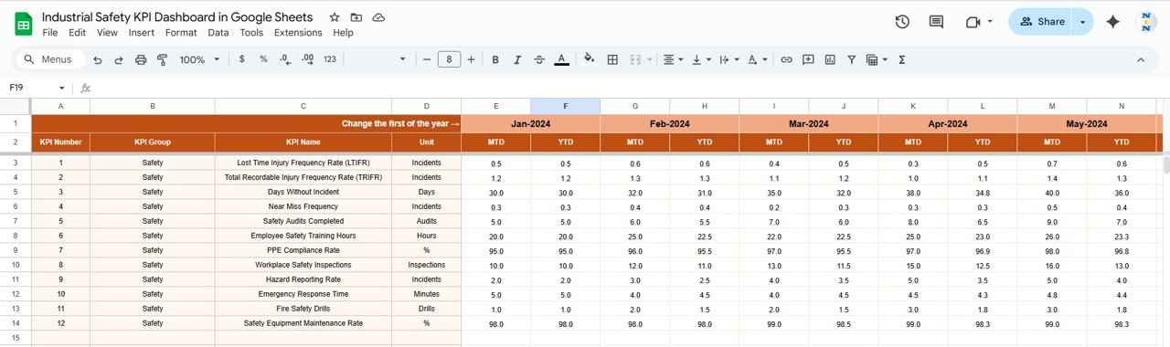  Actual Number Sheet Tab