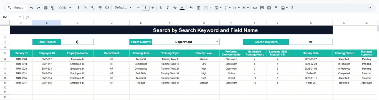 Search Functionality