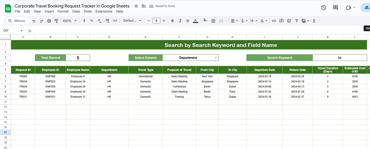 Smart Search Functionality
