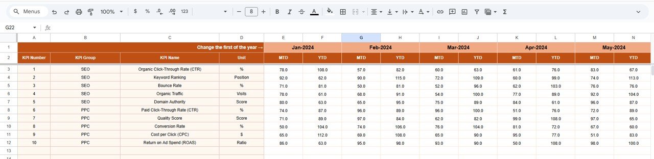 Actual Number Sheet Tab