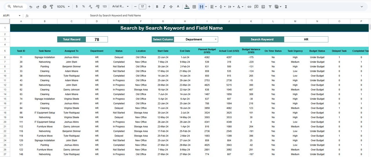 Search Functionality