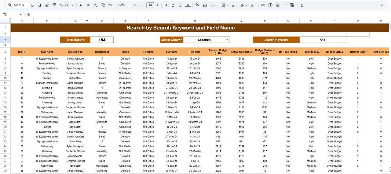 Search Functionality