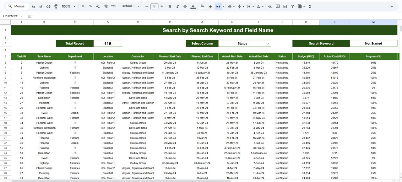 Search Functionality