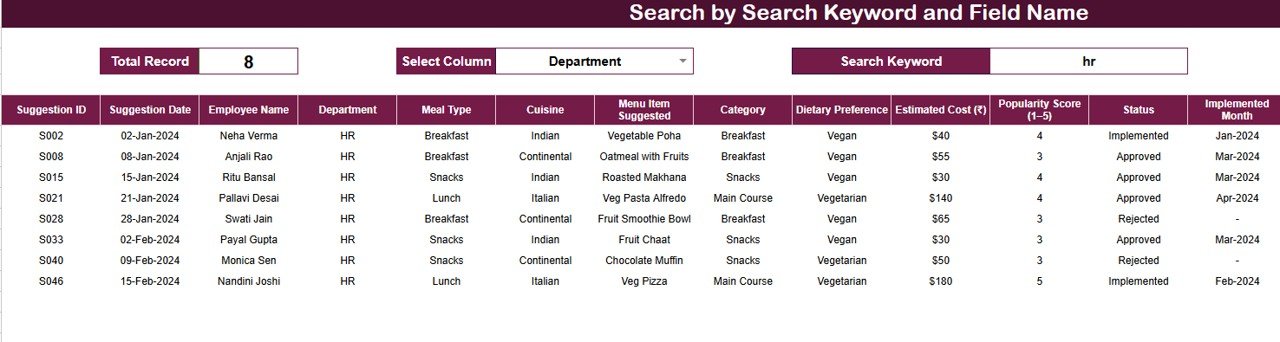 Search Functionality