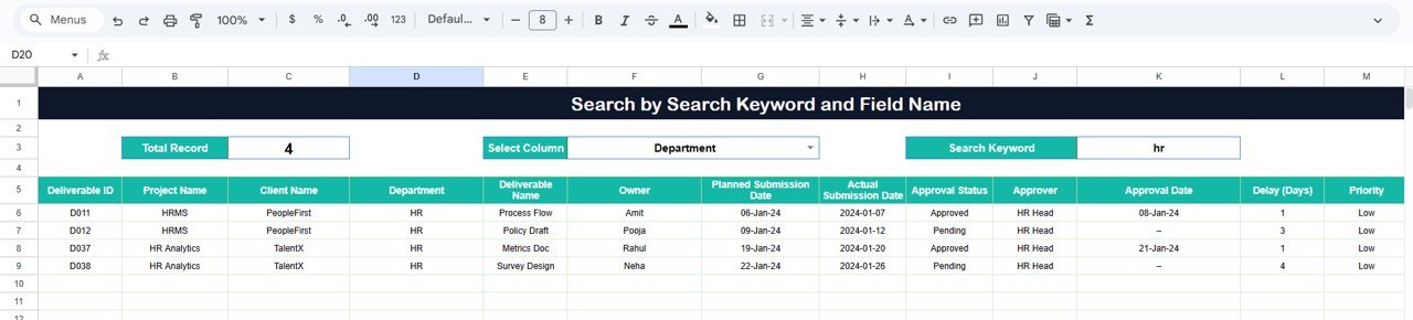 Search Functionality