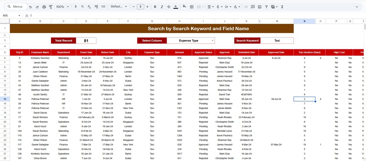 Search and Detailed Records