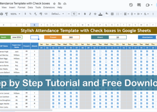 Attendance Sheet with Check boxes