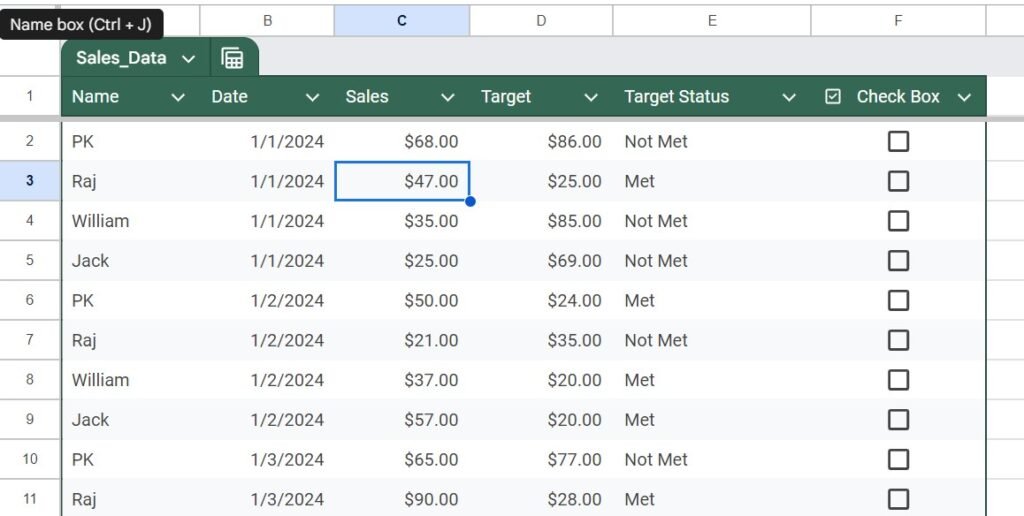 Tables in Google Sheets – NEW Feature! - Neotech Navigators