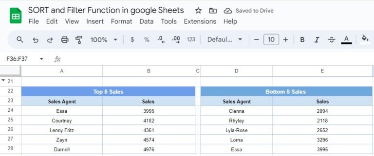 SORT and FILTER Functions in Google Sheets with an Example - Neotech ...